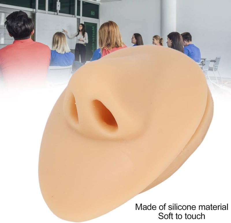 woobles Silicone Nose Model, Simulation Nose Model, Soft Silicone Flexible Human Nose Acupuncture Teaching Display Tool - Image 3